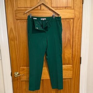 LOFT Emerald Green Women's Slim Straight Dress Pants